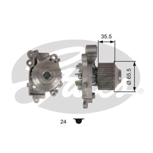 Vodné čerpadlo, chladenie motora GATES WP0107