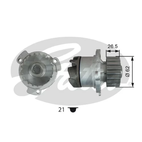 Vodné čerpadlo, chladenie motora GATES WP0150