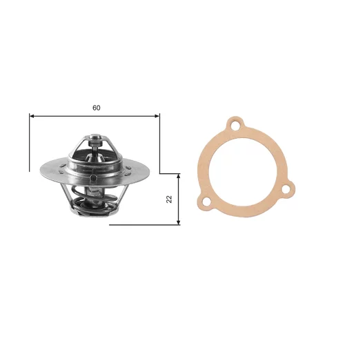 Termostat chladenia GATES TH12480G1