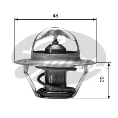 Termostat chladenia GATES TH00391G2