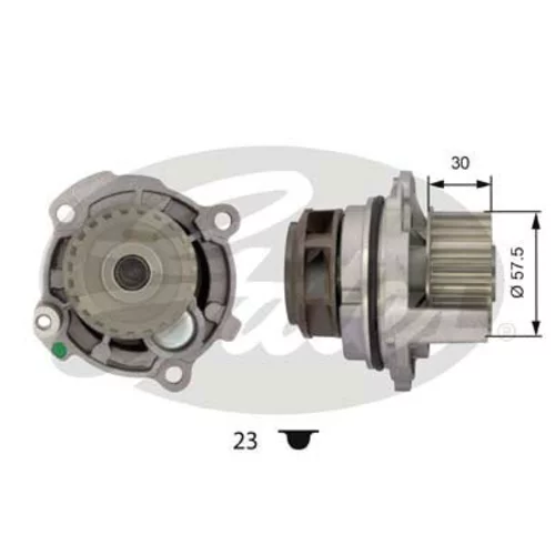 Vodné čerpadlo, chladenie motora GATES WP0031