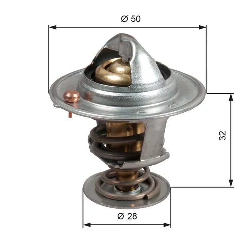 Termostat chladenia GATES TH50588G1