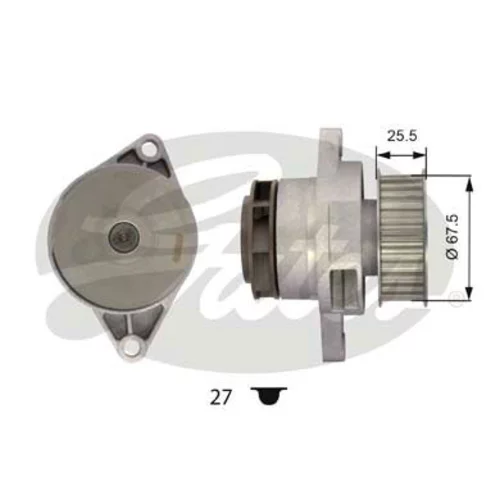 Vodné čerpadlo, chladenie motora GATES WP0041