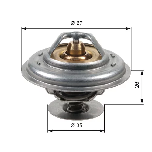 Termostat chladenia GATES TH13287G1