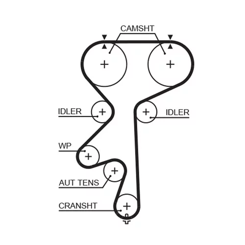 Vodné čerpadlo + sada ozubeného remeňa KP25542XS /GATES/ - obr. 1