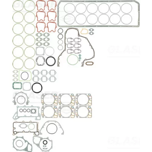 Kompletná sada tesnení motora GLASER S38349-00