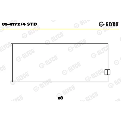 Ojničné ložisko GLYCO 01-4172/4 STD