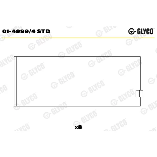 Ojničné ložisko GLYCO 01-4999/4 STD