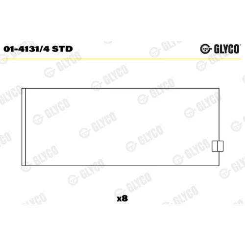 Ojničné ložisko GLYCO 01-4131/4 STD