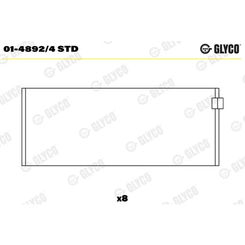 Ojničné ložisko GLYCO 01-4892/4 STD