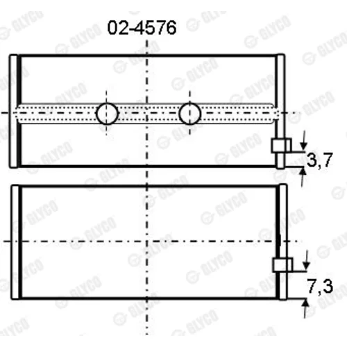 Ložisko GLYCO 02-4576 - obr. 1