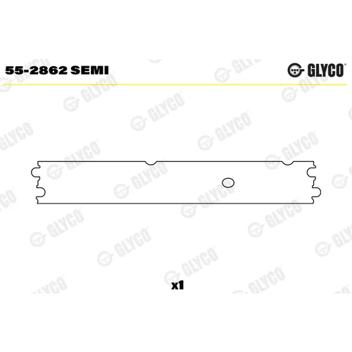 Ložiskové puzdro ojnice GLYCO 55-2862 SEMI