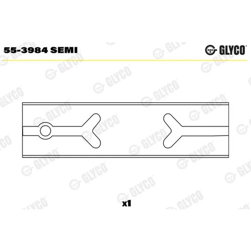 Ložiskové puzdro ojnice GLYCO 55-3984 SEMI