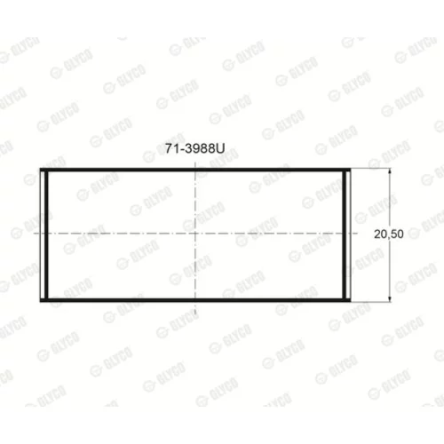 Ložisko 71-3988U /GLYCO/
