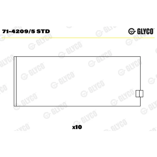 Ojničné ložisko GLYCO 71-4209/5 STD