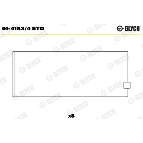 Ojničné ložisko GLYCO 01-4183/4 STD