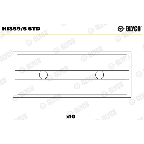 Ložisko kľukového hriadeľa GLYCO H1359/5 STD