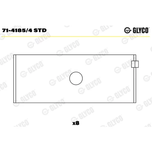Ojničné ložisko GLYCO 71-4185/4 STD