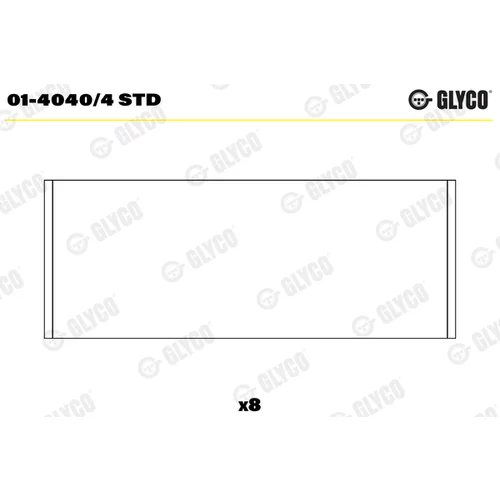 Ojničné ložisko 01-4040/4 STD /GLYCO/