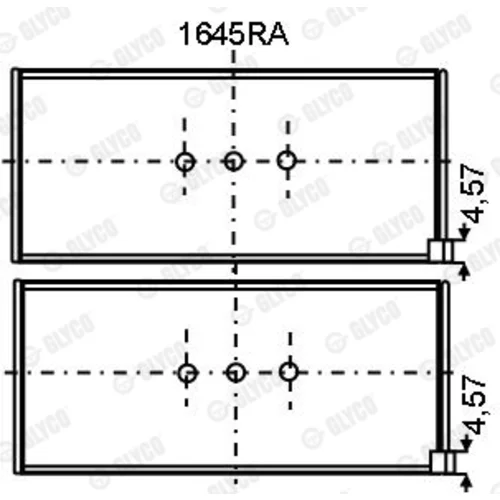 Ložisko GLYCO 1645RA - obr. 1