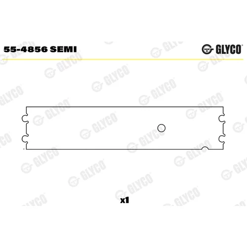 Ložiskové puzdro ojnice GLYCO 55-4856 SEMI