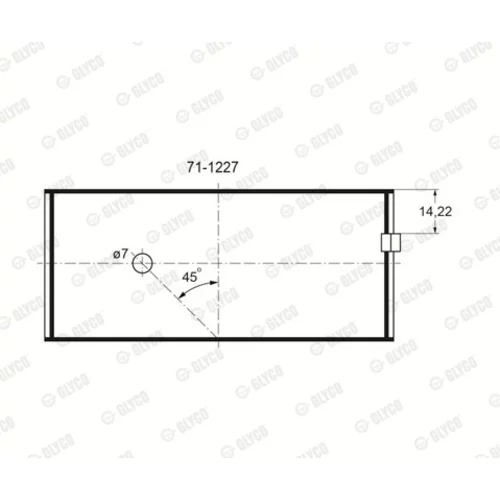Ložisko GLYCO 71-1227