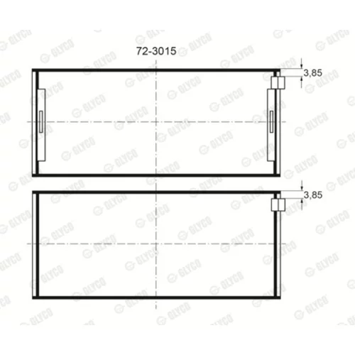 Ložisko GLYCO 72-3015