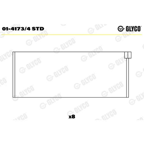 Ojničné ložisko GLYCO 01-4173/4 STD