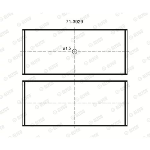 Ojničné ložisko GLYCO 71-3929/4 STD
