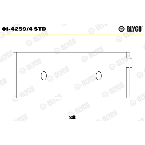 Ojničné ložisko GLYCO 01-4259/4 STD