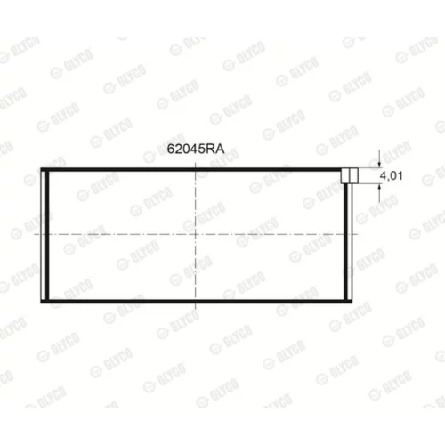 Ložisko 62045RA /GLYCO/