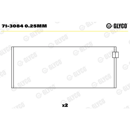 Ojničné ložisko GLYCO 71-3084 0.25mm