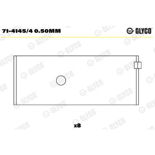 Ojničné ložisko GLYCO 71-4145/4 0.50mm