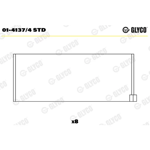 Ojničné ložisko GLYCO 01-4137/4 STD