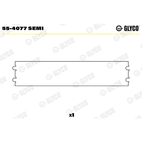 Ložiskové puzdro ojnice GLYCO 55-4077 SEMI