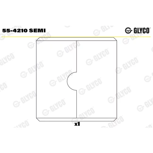 Ložiskové puzdro ojnice GLYCO 55-4210 SEMI