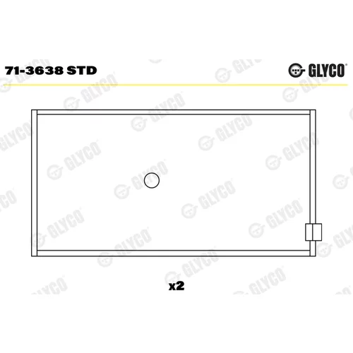 Ojničné ložisko GLYCO 71-3638 STD