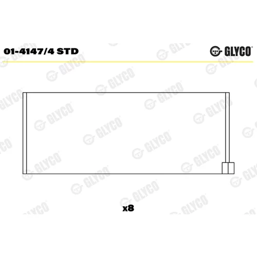 Ojničné ložisko GLYCO 01-4147/4 STD