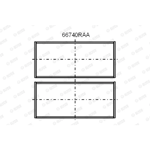 Ložisko GLYCO 66740RAA