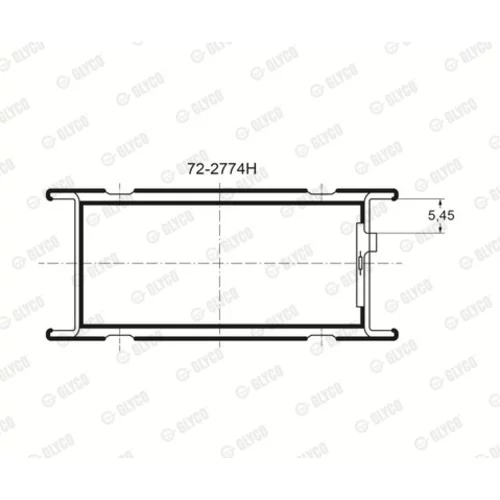 Ložisko GLYCO 72-2774H
