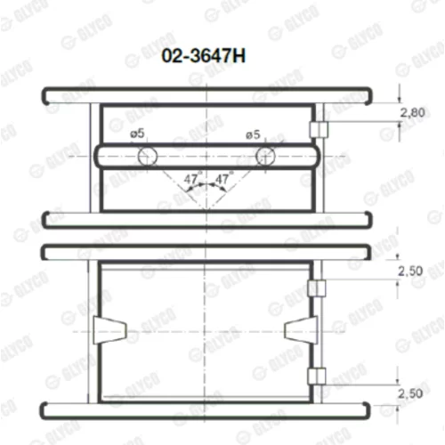 Ložisko GLYCO 02-3647H