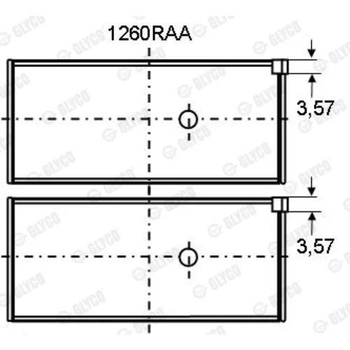 Ložisko GLYCO 1260RAA - obr. 1