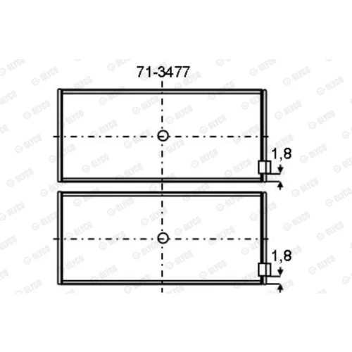 Ložisko GLYCO 71-3477