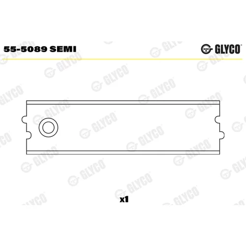 Ložiskové puzdro ojnice GLYCO 55-5089 SEMI