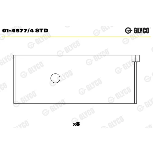 Ojničné ložisko GLYCO 01-4577/4 STD