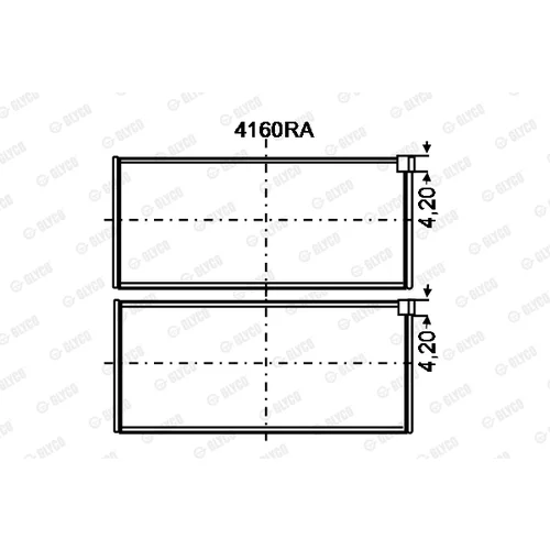 Ložisko GLYCO 4160RA