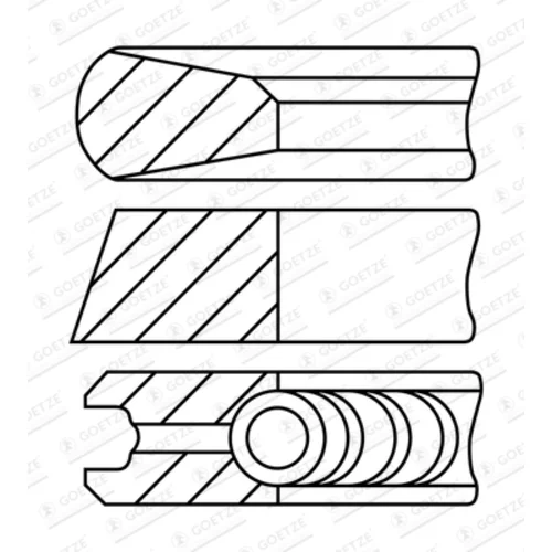 Sada piestnych krúžkov GOETZE ENGINE 08-445200-10