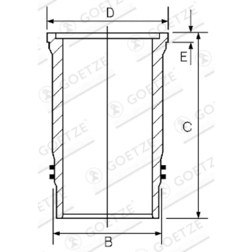 Vložka valcov GOETZE ENGINE 15-451740-00