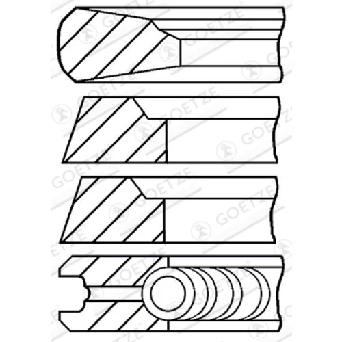 Sada piestnych krúžkov GOETZE ENGINE 08-526900-00