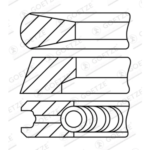 Sada piestnych krúžkov GOETZE ENGINE 08-740000-10